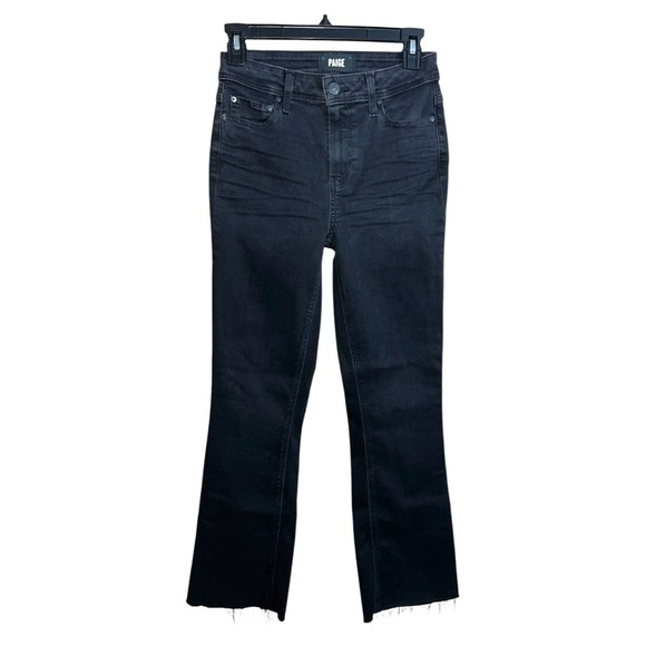 Paige Jeans Women’s Size 25 Black Denim Claudine Straight 25x28 - Picture 1 of 10